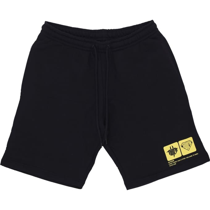 Heren Korte Broek Tab Sweatshort Zwart