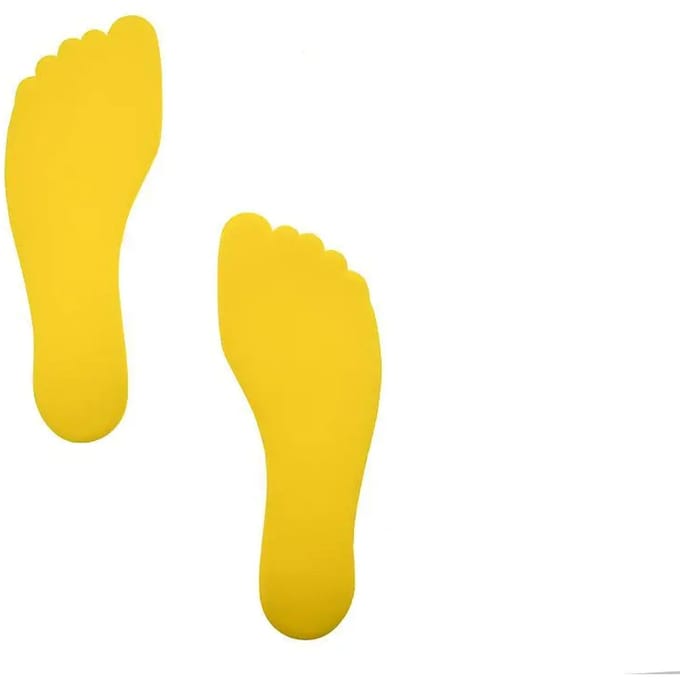 Voetvormige vloermarkeringen Pre-Sport (x6)