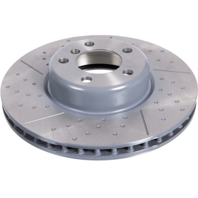 Remschijf FEBI BILSTEIN 105724 voorkant, geventileerd, sleuf, sterk gecarboniseerd, 1 Stuk