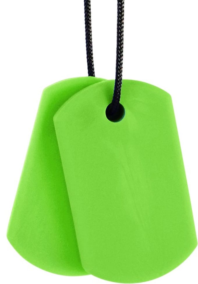 ARK Therapeutic kauwsieraad Chew Tags lime groen XT medium speelgoed.