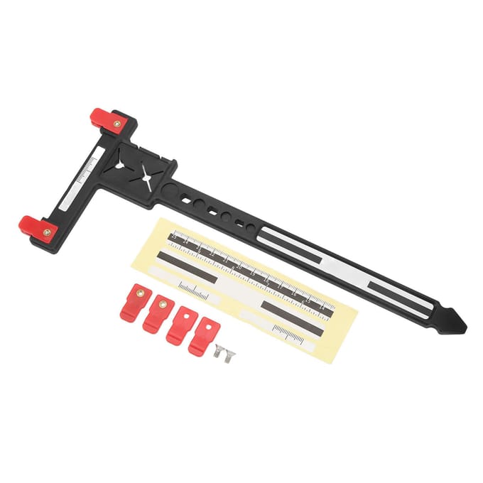 Pijl Meet T Liniaal Plastic Nauwkeurige Compound Recurve Boog Tuning T Liniaal voor Boogschieten Zwart