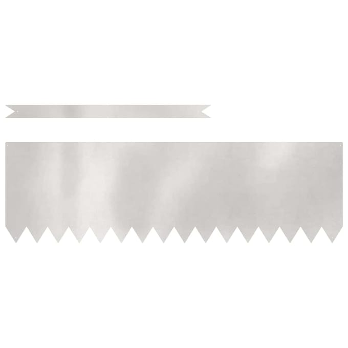 vidaXL - Grasafscherming - 20 - st - 100 - x - 0,05 - x - 30 - cm - Roestvrij - staal - Zilver
