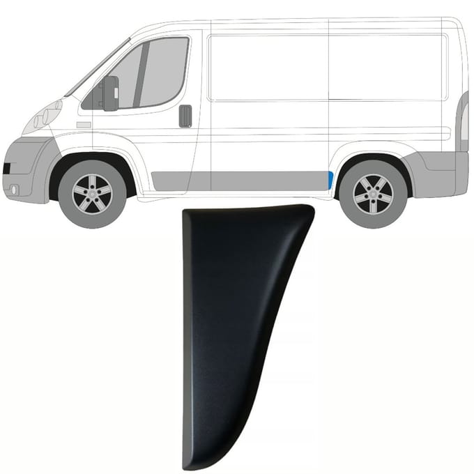 Zijlijst sierlijst voor Citroen Jumper 2006-2018 / Links