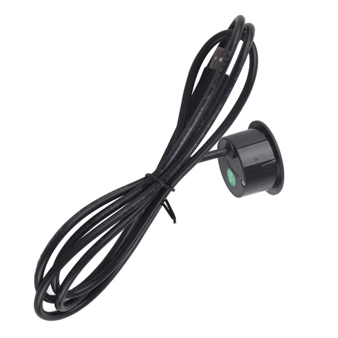 2 USB-laadcontactdoos met 1,5 m kabel Inbouwinstallatie 5V 1A Multifunctioneel voor mobiele telefoon black
