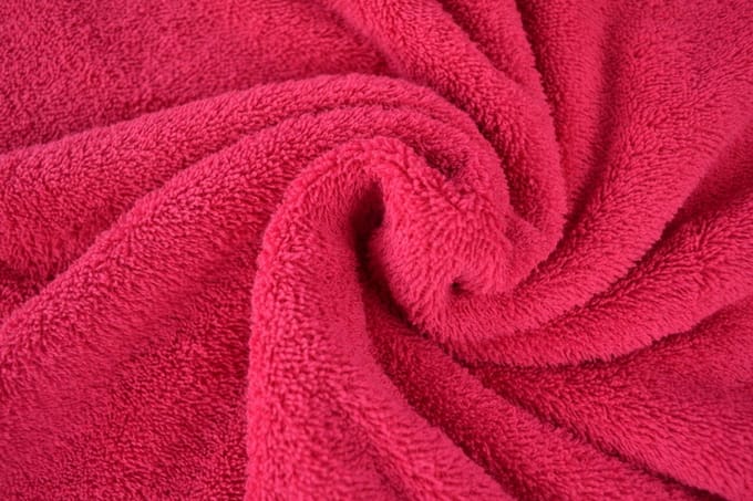 10 meter badstof - Fuchsia - 90% katoen - 10% polyester