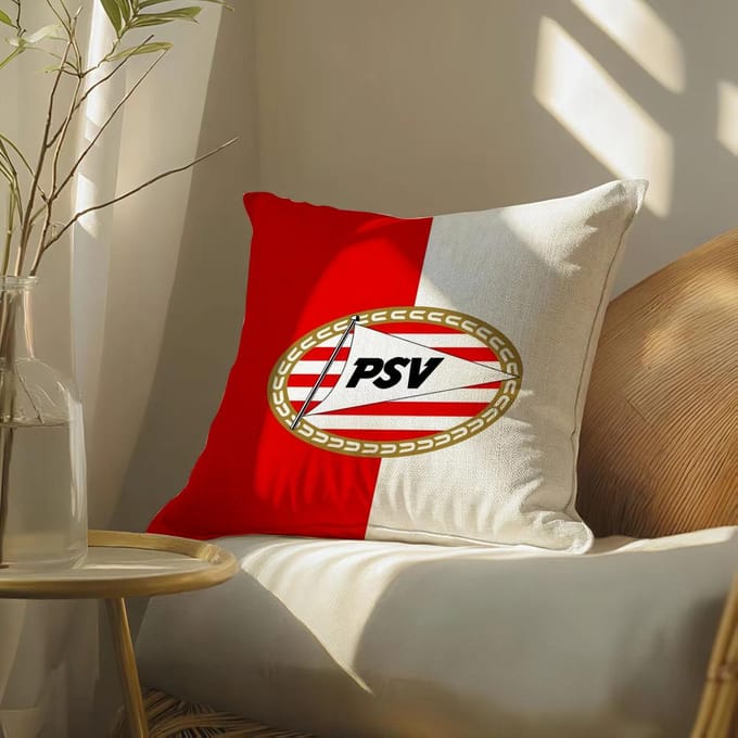 Psve-Eindhoven Kussensloop Kussensloop, Dubbelzijdig Bedrukt, Bankkussen, Slaapkamer Hoofdeinde Short plush 30*30(CM)-1Pcs
