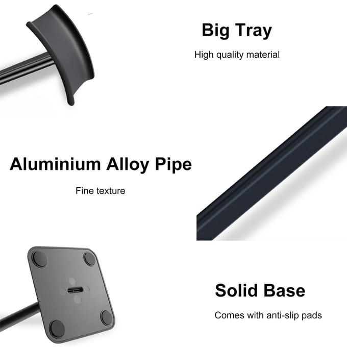 Support de casque Z6 sur l'oreille, support de casque détachable, support de casque de jeu en alliage d'aluminium noir