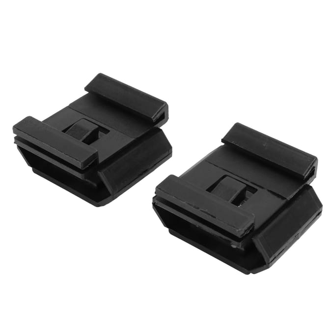 Lot de 2 clips de fixation de pare-chocs de rechange 2018800114 pour Mercedes W201 black