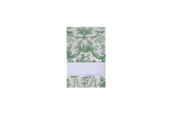 A-Journal - Schrijfblok - Toile de Jouy groen