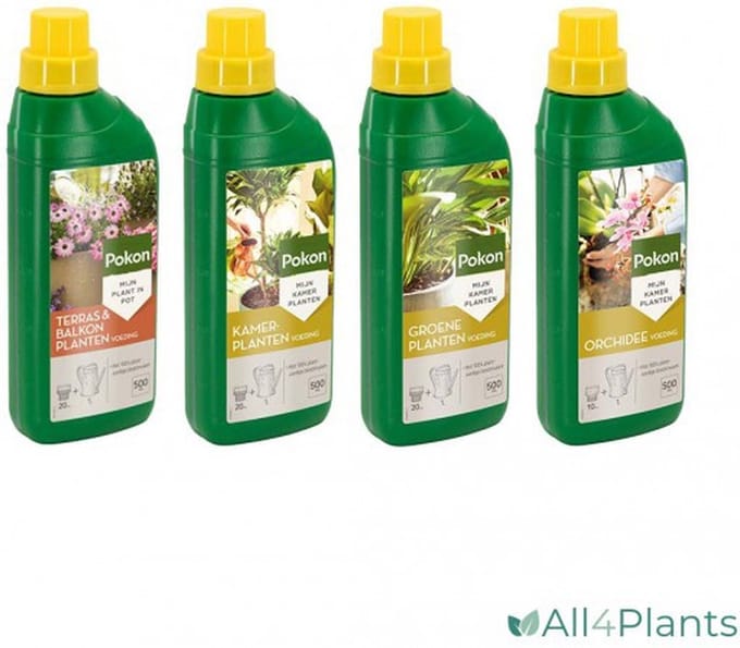 POKON PLANTENVOEDING 4 SOORTEN VOORDEELPACK 4 X 500 ML