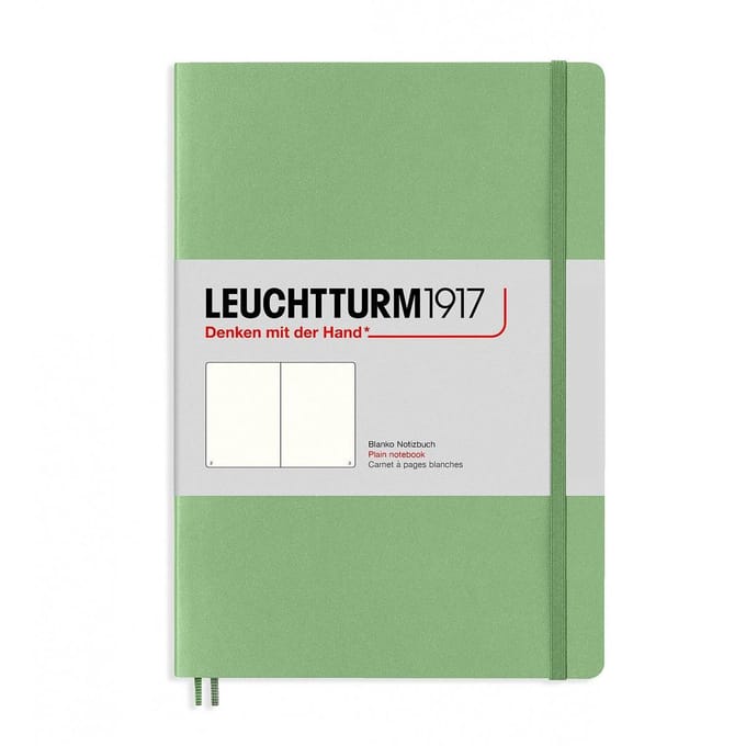 Leuchtturm1917 Master Slim A4+ Notitieboek Sage - Ongelinieerd