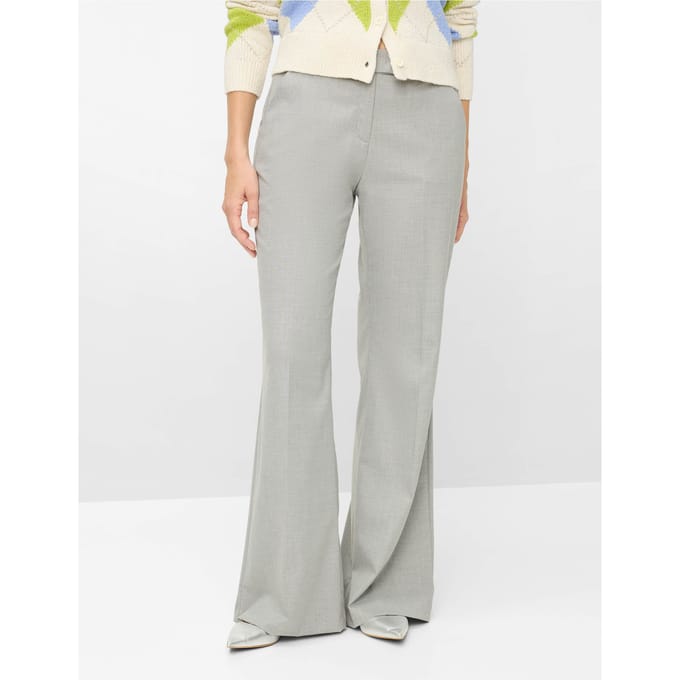 Brax Dames Palazzobroek  Style MAINE, lichtgrijs, maat 42L