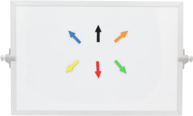 Magnetisch symbool pijl 1,2x3 cm gemengd