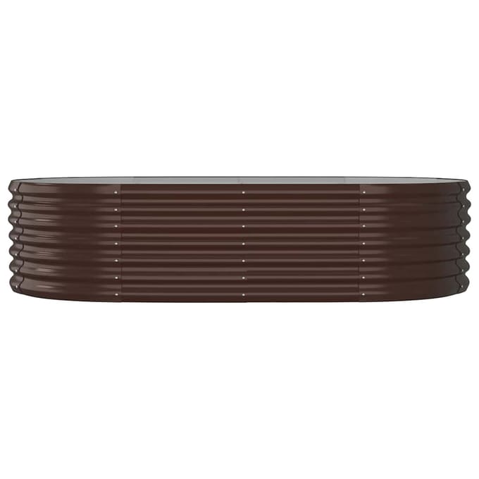 vidaXL - Plantenbak - 152x80x36 - cm - gegalvaniseerd - staal - bruin