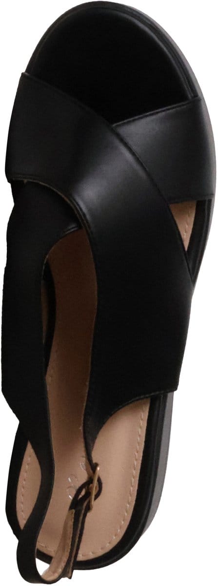 Sandalen met plateauzool en bandje van R and BE