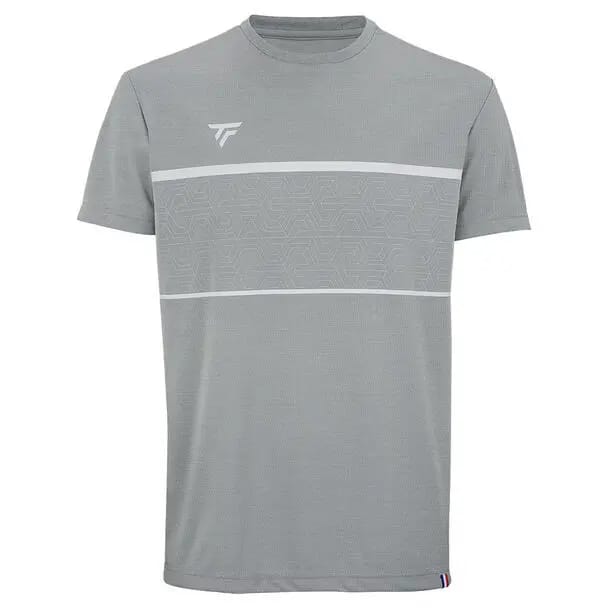 Tennisshirt Tecnifibre Men Team Tech Silver-XL