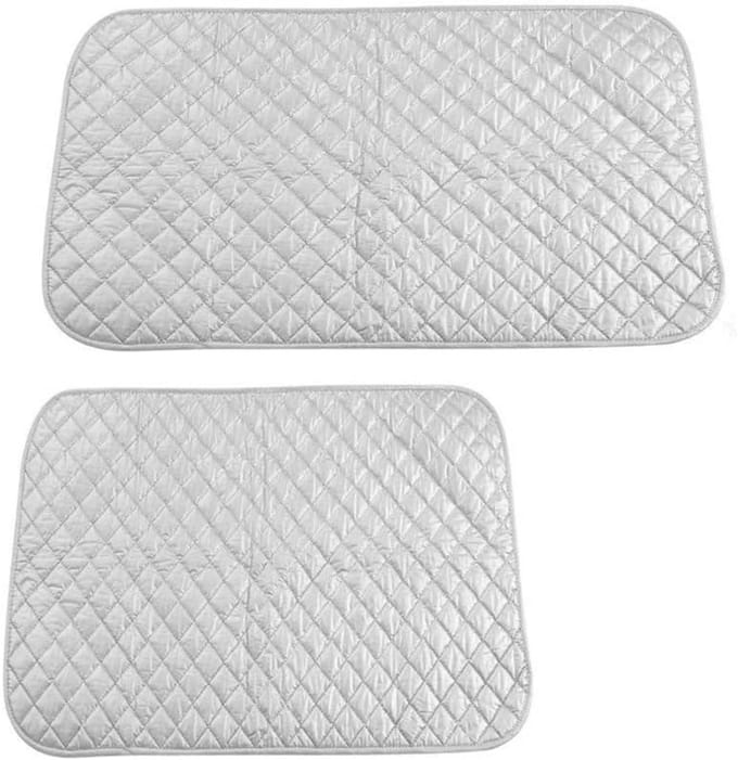 Strijkkussen - Strijkmat - Kleding Strijken - Hittebestendig Doek - 55 x 60 cm - Zilver