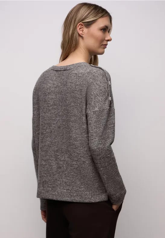 Zacht shirt met knopen