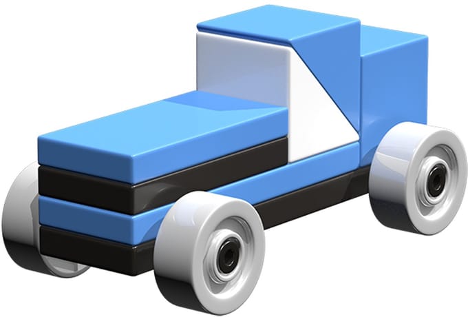 Magnetische bouwstenen mini racer - Ainstein - vanaf 24 maanden