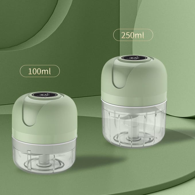 Hachoir à ail électrique sans fil portable multifonctionnel détachable mini hachoir à aliments pour gingembre oignon Type 3 gray