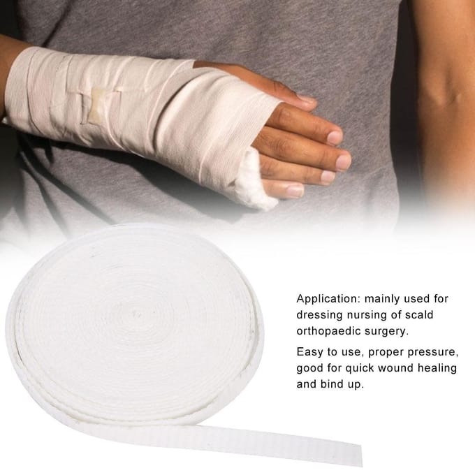 Hoge Elastische Mesh Zwachtel Snelle Genezing Stretch Banden voor Lichaam Wond Inwikkeling#2 white