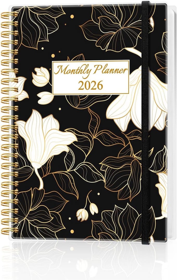 Grote Maandplanner 2025-2026 met Zakje en Elastiek
