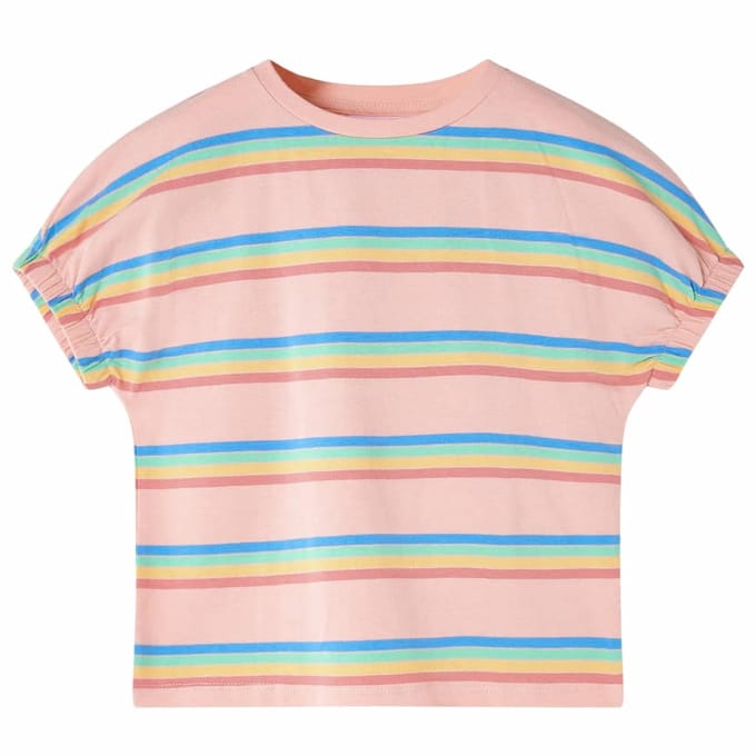vidaXL - Kindershirt - 128 - perzikkleurig
