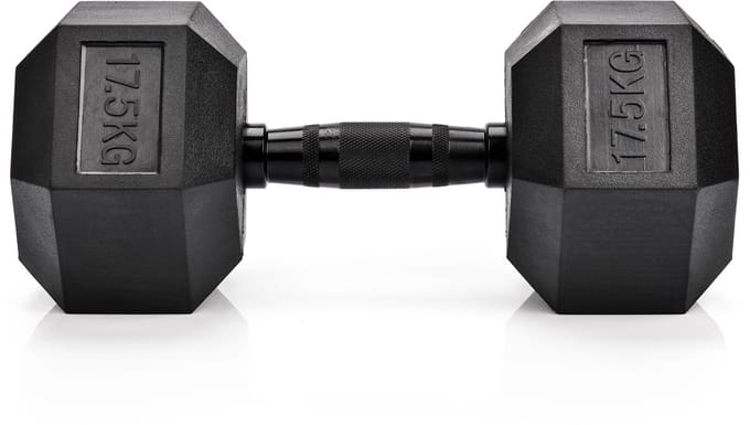 Meteor Hexagonale Hantel - Hantel - 17,5 kg, Gecoat