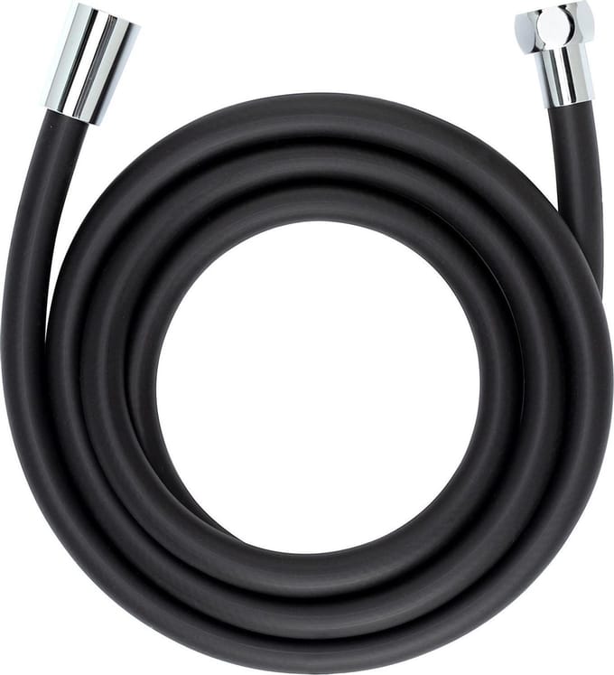 WENKO Doucheslang Design - 175cm - Mat zwart - Anti-twist - Glad oppervlak