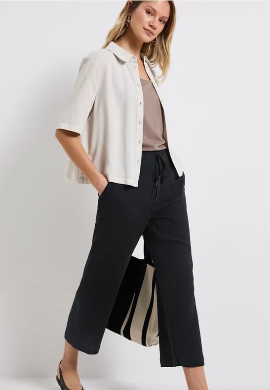 Mousseline broek Wide Legs