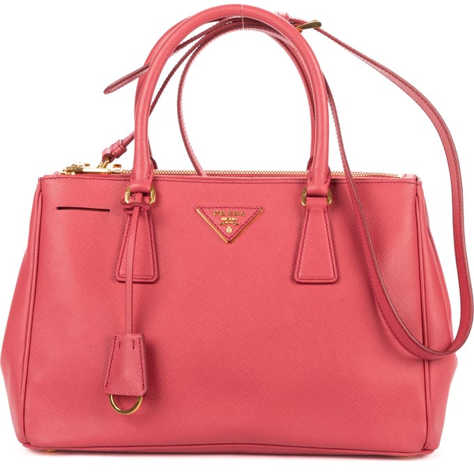 Small Double Zip Galleria Tote Small  schoudertas