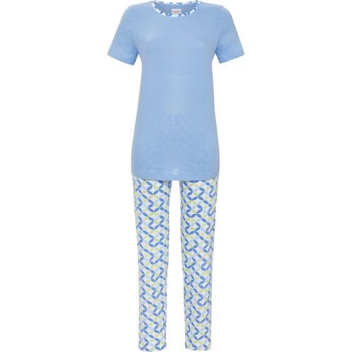 Grafische pyjama blauw Ringella - Blauw - Maat - 38