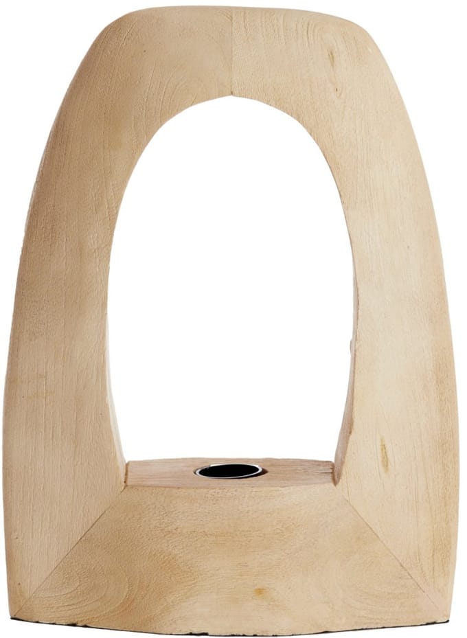 Light & Living Tafellamp Carini Mangohout, 35cm - Naturel