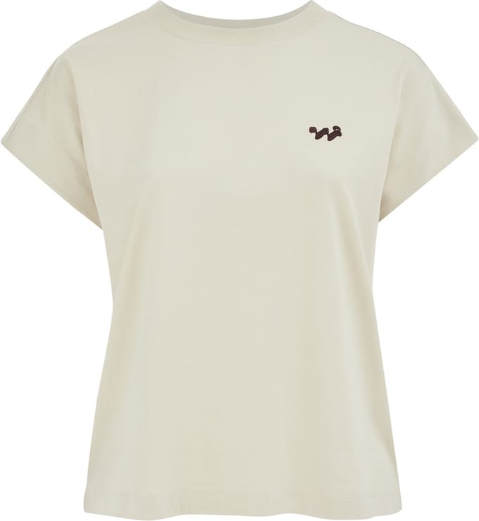 WE Fashion Dames T-shirt met print en embroidery - Curve
