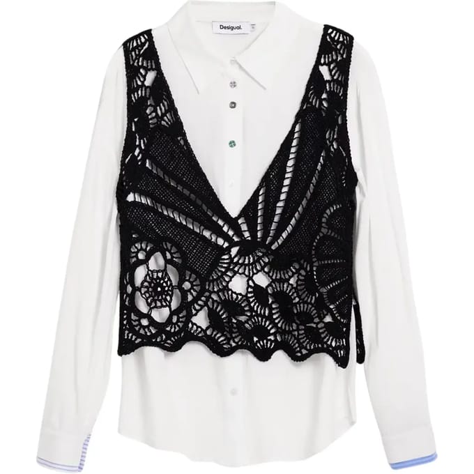 Dameshemd met lange mouwen Desigual Lirio