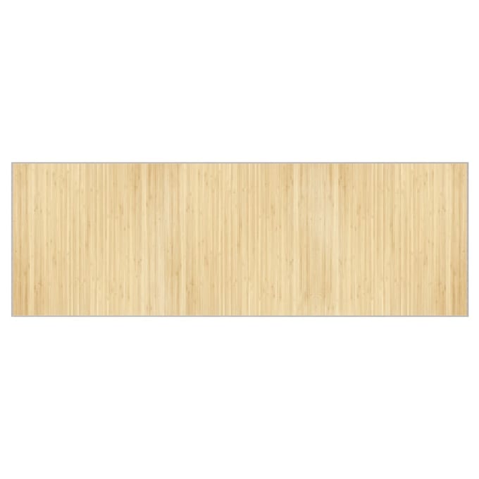 vidaXL - Vloerkleed - rechthoekig - 100x300 - cm - bamboe - lichtnaturel