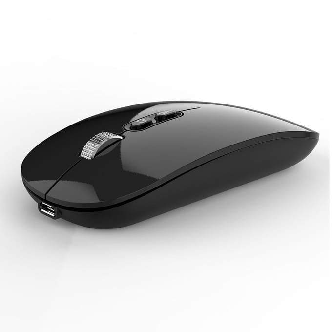 M103 2.4G+BT5.1 Draadloze Dual-mode Muis Ergonomische Kantoormuizen 3-standen Instelbare DPI Ingebouwd grijs