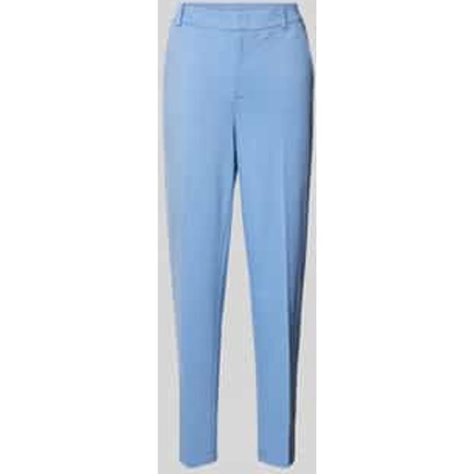 Tapered fit stoffen broek met persplooien