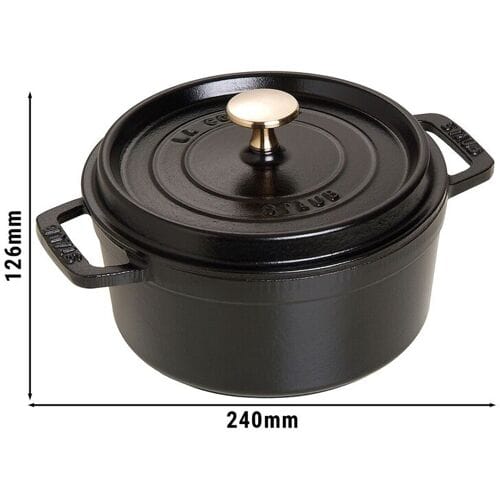 STAUB LA COCOTTE - Kookpot - Ø 180mm - Gietijzer - Zwart