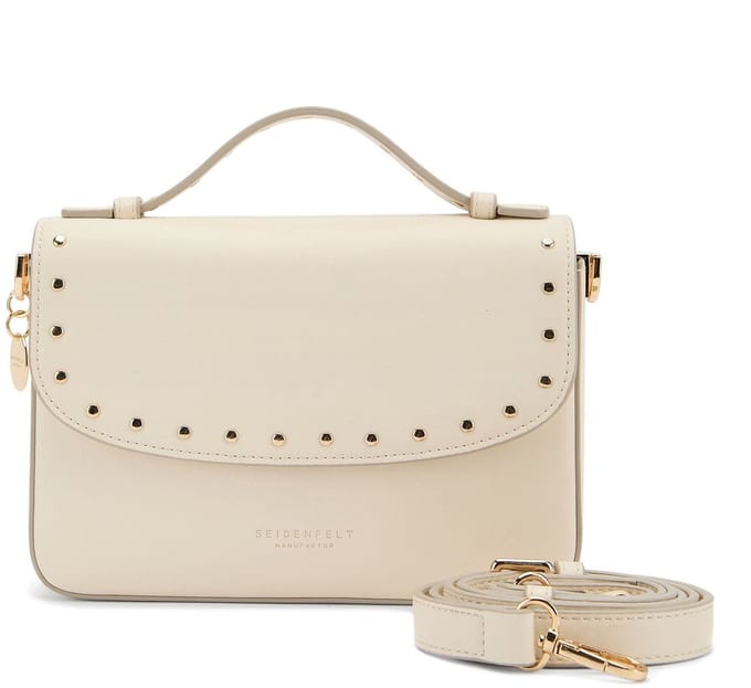 SEIDENFELT MANUFAKTUR Handtas Schoudertas Senja Top Handle Bag Beige Crème
