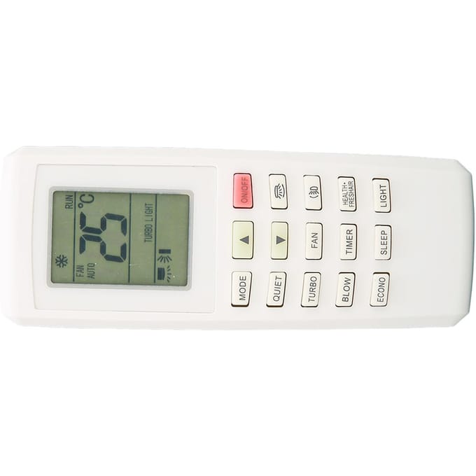 Télécommande Universelle de Remplacement Résistante à l'Usure Télécommande de Climatisation pour Gree YVOFB5 gray
