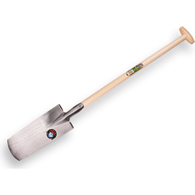 Grondwerkspade  BELGIË  met essen steel 85 cm bladdikte 2,5mm