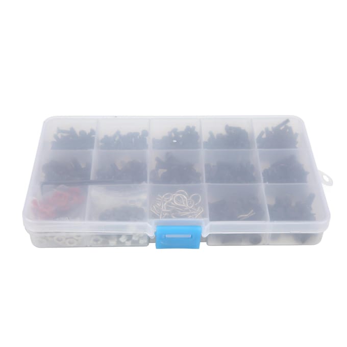 522 Stuks RC Schroefset Meerdere Maten Hoge Hardheid Heldere Draad Schroeven Assortimentset met Opbergdoos
