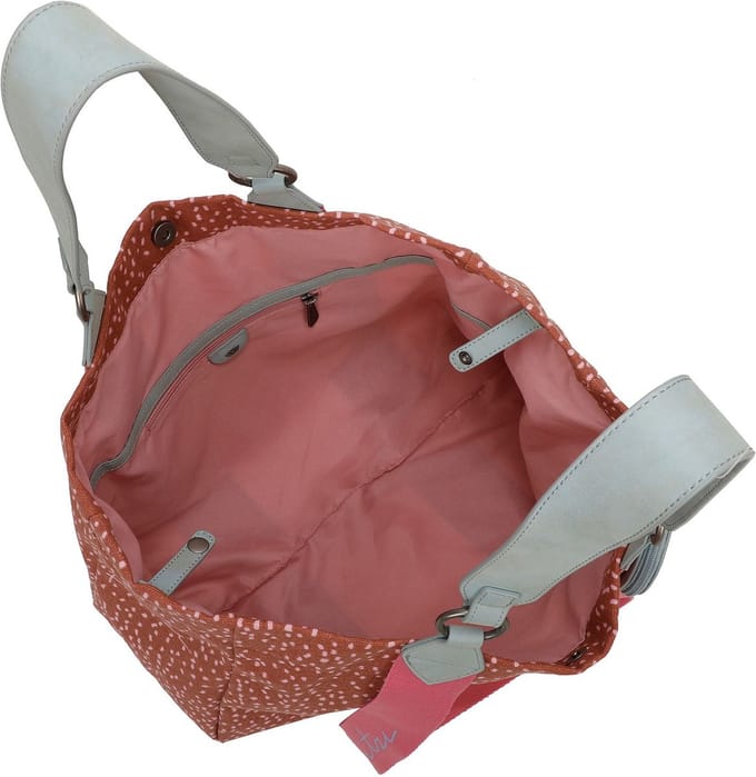 Fritzi aus Preußen Schoudertas Izzy Medium Limited Print Shopper Roasted Rood