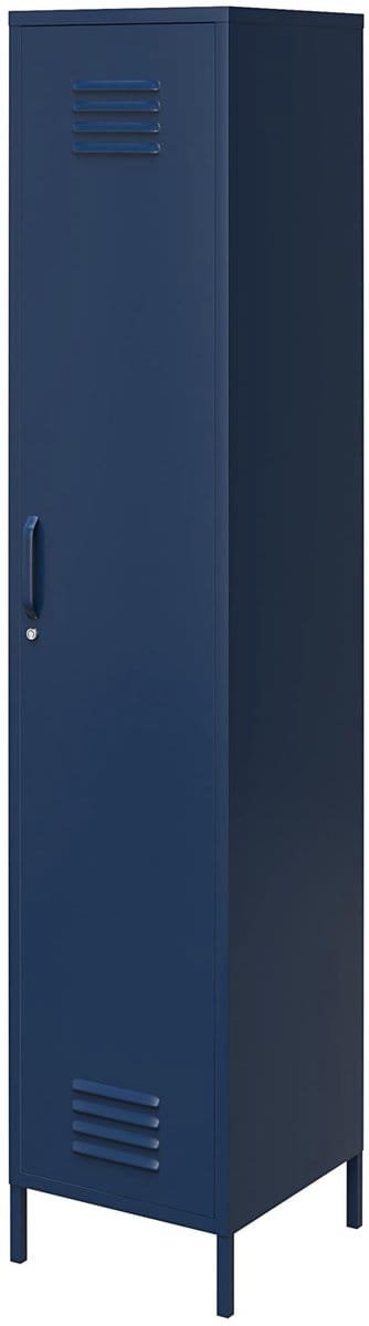 Bradford|Kast met 1 deur in metaal marineblauw