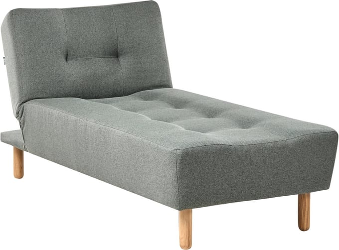 BELIANI ALSTEN - Chaise longue - Groen - Stof