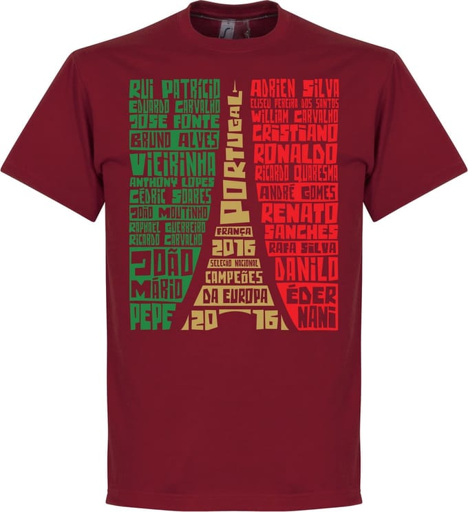 Portugal EURO 2016 Selectie T-Shirt - XXL
