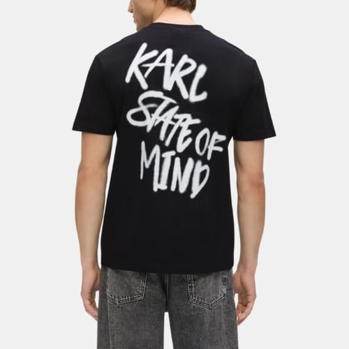 T-shirt Karl Lagerfeld B3m17005 Klj Reg Karlism Tee