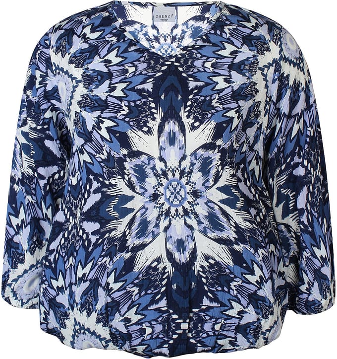 Zhenzi -Anais 1201-Blouse 3/4 Navy maat S=42/44