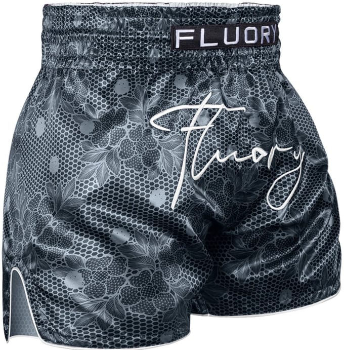 Fluory Muay Thai Kickboks Short Pinga Zwart – L